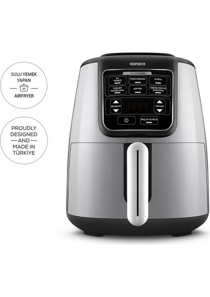 Air Pro Cook Xl 2 In 1 Konuşan Airfryer Cool Gray 4 Kişilik Fritöz