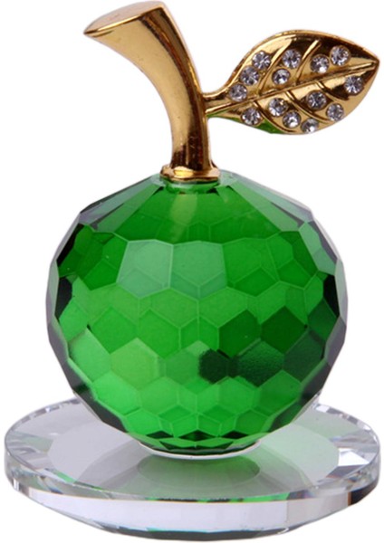 Kristal Paperweight Süs Heykelcik Centerpiece Ev Dekorasyonu 5cm Yeşil (Yurt Dışından)