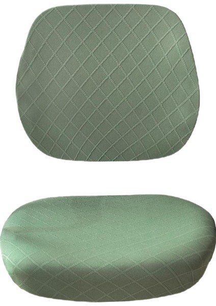 Ev Çalışma Için D Sandalye Koltuk Kılıfı Slipcover Streç Jakarlı Yeşil (Yurt Dışından)