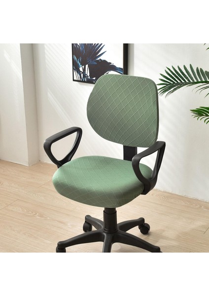 Ev Çalışma Için D Sandalye Koltuk Kılıfı Slipcover Streç Jakarlı Yeşil (Yurt Dışından) fırsatları