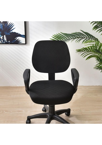 Ev Çalışma Için D Sandalye Koltuk Kılıfı Slipcover Streç Jakarlı (Yurt Dışından)