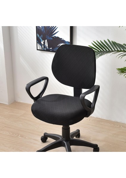Ev Çalışma Için D Sandalye Koltuk Kılıfı Slipcover Streç Jakarlı (Yurt Dışından)