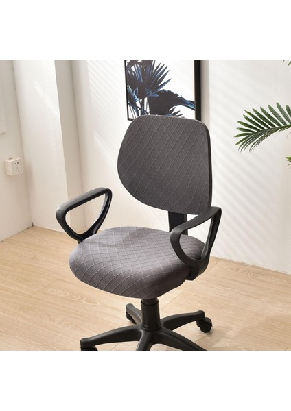 Ev Çalışma Için D Sandalye Koltuk Kılıfı Slipcover Streç Jakarlı Gri Onaylı (Yurt Dışından) modelleri