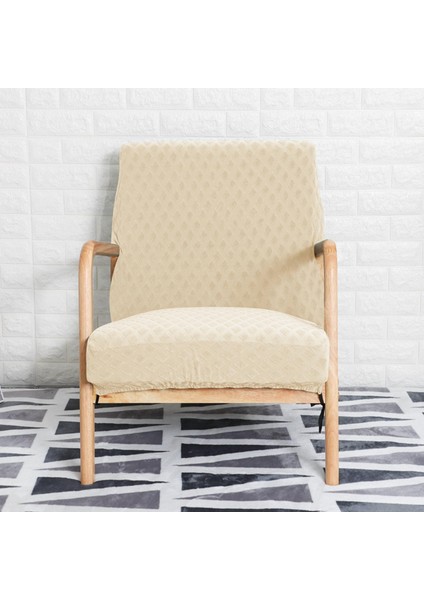 Koltuk Slipcover Elastik Sandalye Örtüsü Mobilya Kapakları Moda Koruyucu Bej (Yurt Dışından) indirimleri