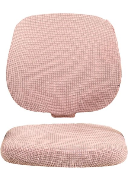 Döner Sandalye Yemek Sandalyesi Pembe Için Çıkarılabilir Slipcover Bölünmüş Koltuk Slipcover (Yurt Dışından)