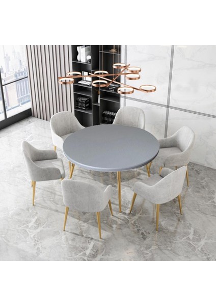 100CM/ Yuvarlak Örtüsü Destekli Gri (Yurt Dışından)