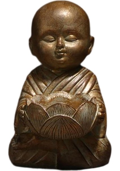Meditasyon Dekorasyon Için Meditasyon Küçük Keşiş Buda Heykeli Mumluklar (Yurt Dışından)