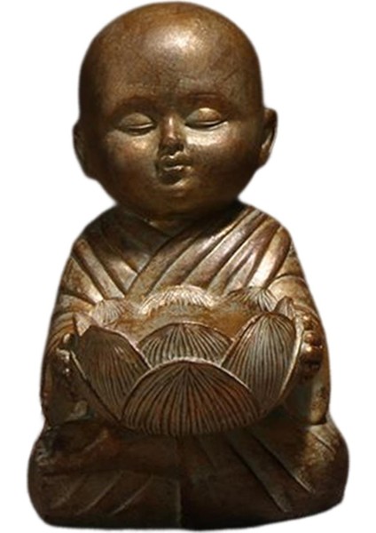 Meditasyon Dekorasyon Için Meditasyon Küçük Keşiş Buda Heykeli Mumluklar (Yurt Dışından)