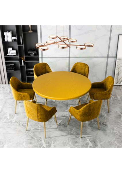 100CM/ Yuvarlak Örtüsü Destekli Sarı (Yurt Dışından) modelleri