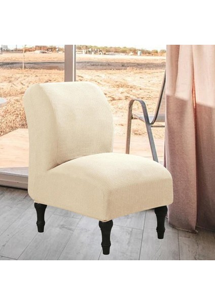 Jakarlı Kolsuz Sandalye Slipcover Dekoratif I Yıkanabilir (Yurt Dışından)