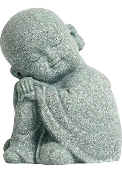 Keşiş Heykelcik Buda Heykeli El Sanatları Üstü Meditasyon Için Dekorasyon (Yurt Dışından) modelleri