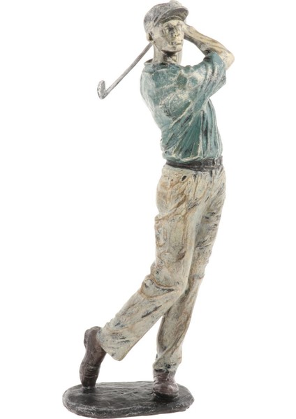 Golfçü Heykeli Süs Figürler Kitaplık Dekorasyon A (Yurt Dışından)