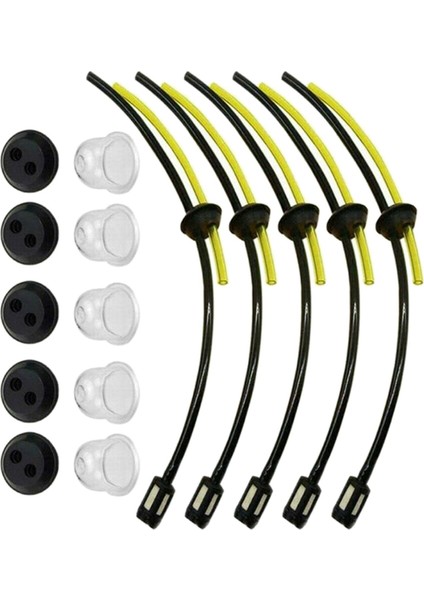 Çim Biçme Makinesi Elektrikli El Aletleri Için Tank Filtreli 5 Evrensel Benzin Filtresi (Yurt Dışından)
