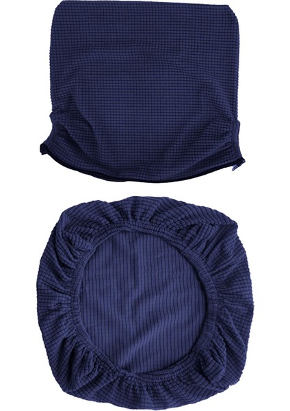 Sandalye Koruyucu Arka Kapak Sandalye Slipcover Oturma Odası Restoran Partisi Için Lacivert (Yurt Dışından)