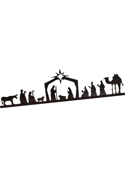 Noel Isa'nın Doğuşu Sahne Duvar Dekoru Ofis Şapeli Için Isa'nın Doğuşu Duvar Sanatı 20CMX5CM (Yurt Dışından)