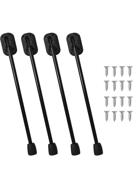 4 Parça Katlanabilir Masa Ayakları Sehpa Sehpaları Sehpalar Kamp 33CM Siyah (Yurt Dışından) modelleri