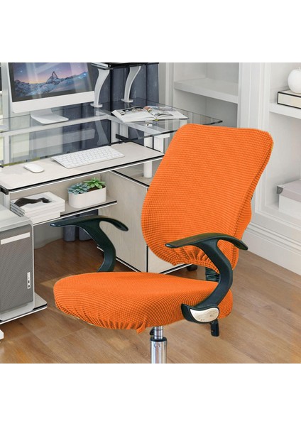 Koltuğu Bilgisayar Koltuğu Slipcover Turuncu Set Için Polyester Kapakları (Yurt Dışından)