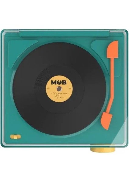Retro Pikap Bluetooth Hoparlör ve Çalar Saat-Mavi
