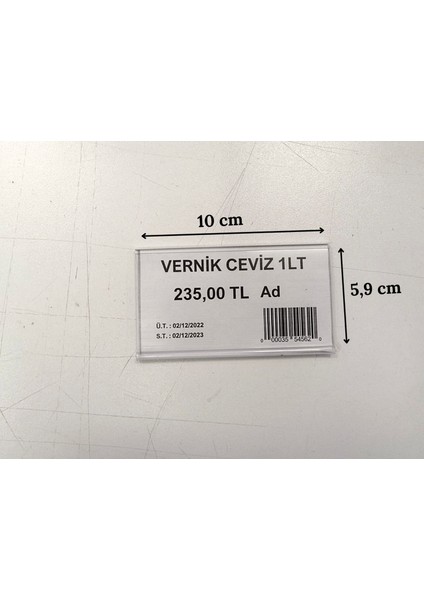 10 x 5 5 cm Yapışkanlı Raf Depo 10 x 5 6 cm Profil Pvc