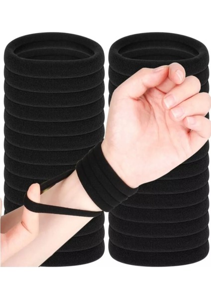 12 Adet Havlu Saç Tokası Siyah Dayanıklı Sert Esnek Lastik Kalın fırsatları