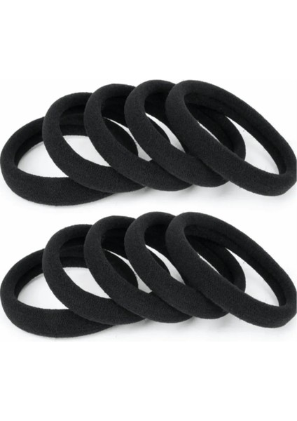 12 Adet Havlu Saç Tokası Siyah Dayanıklı Sert Esnek Lastik Kalın