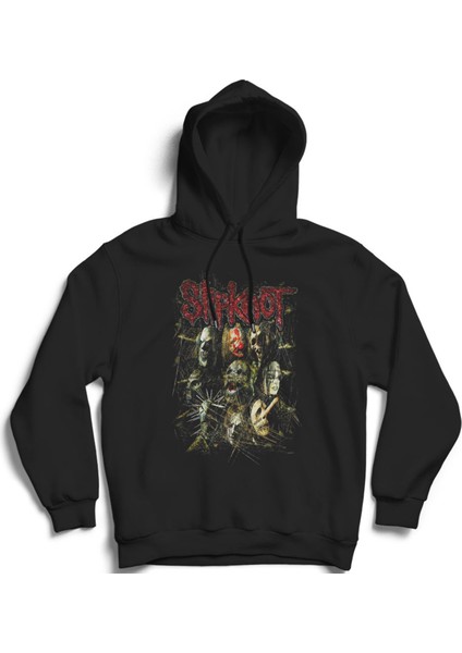 Slipknot, New D, Rock Metal Kapüşonlu Sweatshirt Hoodie
