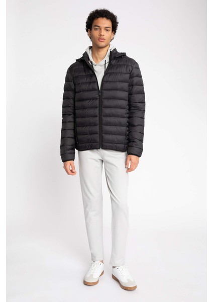 Slim Fit Kapüşonlu Su İtici Isı Yalıtımlı Şişme Mont N4661AZ22AU fiyatları