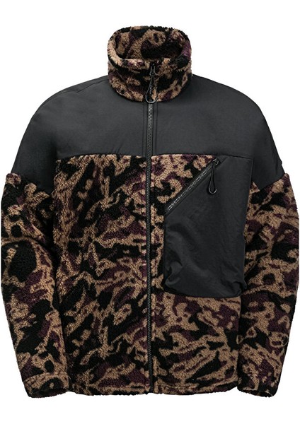 Maarweg Print Jkt Erkek Outdoor Peluş Ceket 1711231-8889 Siyah