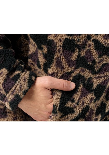 Maarweg Print Jkt Erkek Outdoor Peluş Ceket 1711231-8889 Siyah