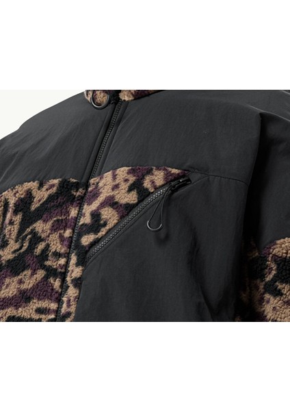Maarweg Print Jkt Erkek Outdoor Peluş Ceket 1711231-8889 Siyah