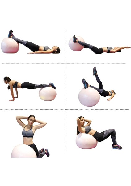 Zayıflama Yoga Topu 55CM-PEMBE (Yurt Dışından)