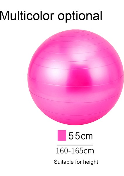 Zayıflama Yoga Topu 55CM-PEMBE (Yurt Dışından)