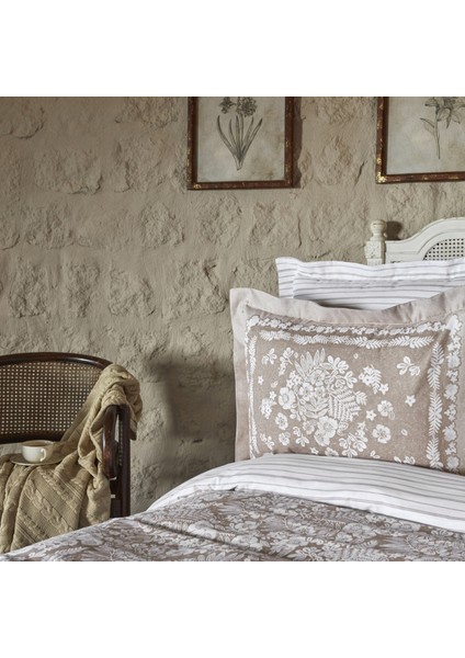 Harmonie %100 Pamuk Çift Kişilik Nevresim Takımı Bej indirimleri