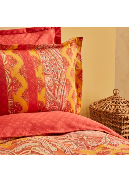 Marıs Terracotta %100 Pamuk Çift Kişilik Saten Nevresim Takımı modelleri