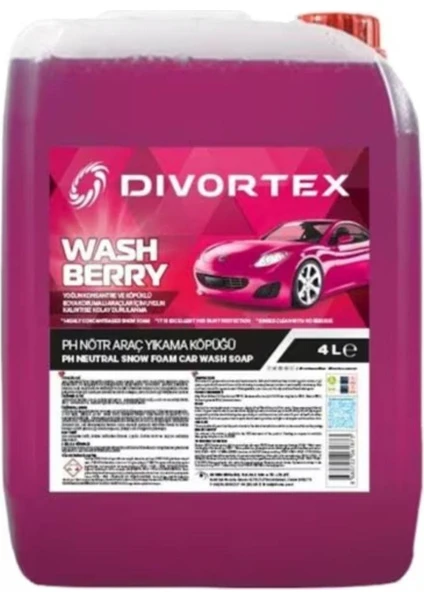 Wash & Berry Ph Nötr Yıkama Şampuanı 4 Lt