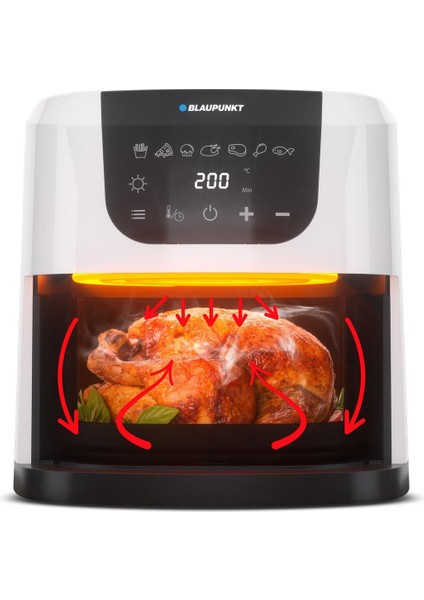 D5450 Taste Master Air Fryer Fritoz Beyaz