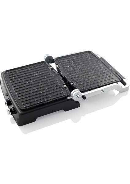 Kantintost Pro Izgara ve Tost Makinesi 2000 W Döküm Plaka Mavi 6 Dilim Kapasiteli Ayarlanabilir modelleri