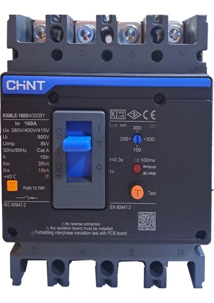 Chnt Bobinli Kompak Şalter 4p 63A 36KA 337245
