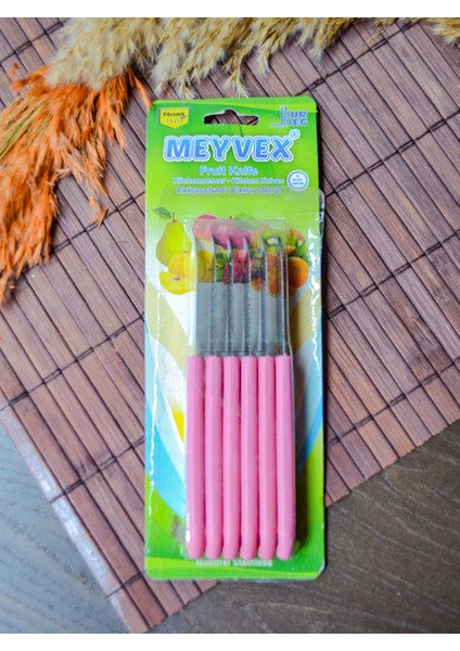 6lı Meyve Bıçağı (Kahverengi)