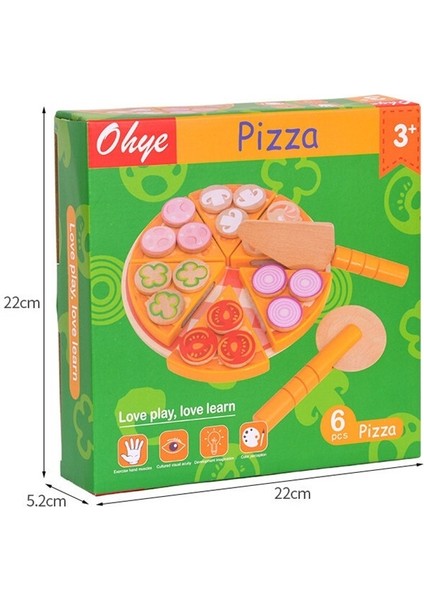 Çocukların Uygulamalı Pizza Yapımı Simülasyon Oyuncakları (Yurt Dışından)