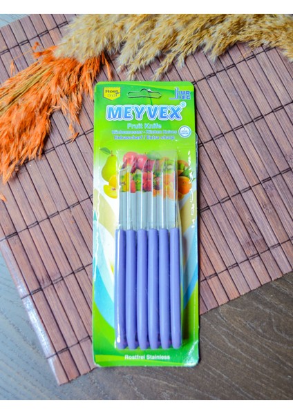 6lı Meyve Bıçağı (Kahverengi)