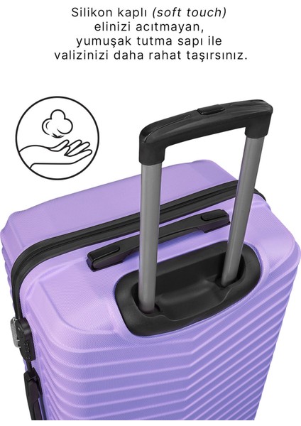 WX-1001 Mor Renk Orta Boy Valiz indirimleri