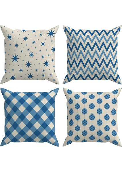 Christmas 4'lü Kırlent Kılıf DS12