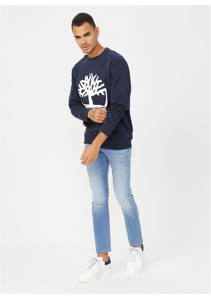 Wwes Crew Neck Sweatshirt Erkek Lacivert Sweatshirt Tb0A27Hcu101