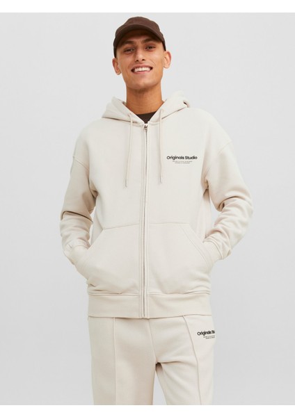 Vesterbro Sweat Zıp Hood Erkek Beyaz Sweatshirt 12241691-01