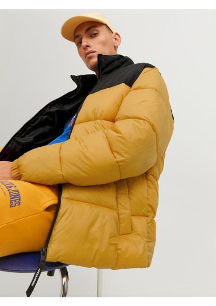 Jjetoby Puffer Collar Sn Erkek Sarı Mont 12235860-22 indirimleri