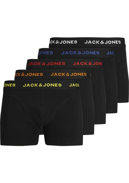 Jack & Jones Jacblack Frıday Trunks 5 Pack Box Ln Erkek Siyah Boxer 12242494-02