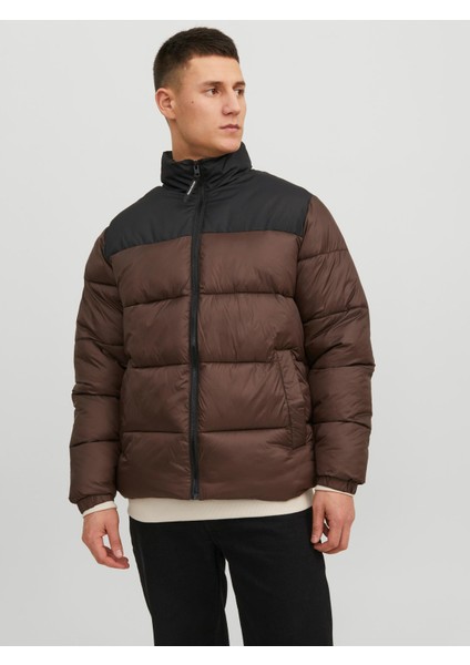 Jjetoby Puffer Collar Sn Erkek Kahverengi Mont 12235860-15