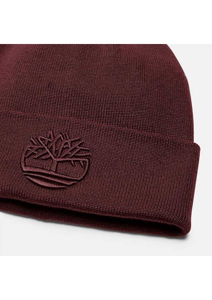 Tonal 3D Embroidery Beanie Erkek Kırmızı Bere TB0A2PJRI301