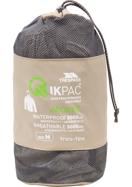 Qıkpac Jacket - Unısex Packaway Jkt TP75 Unisex Bej Yağmurluk UAJKRAI10001-OAM